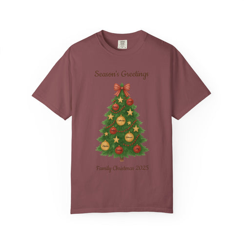 Christmas Tree Tee - "Season's Greetings" Family Christmas 2025 T-Shirt